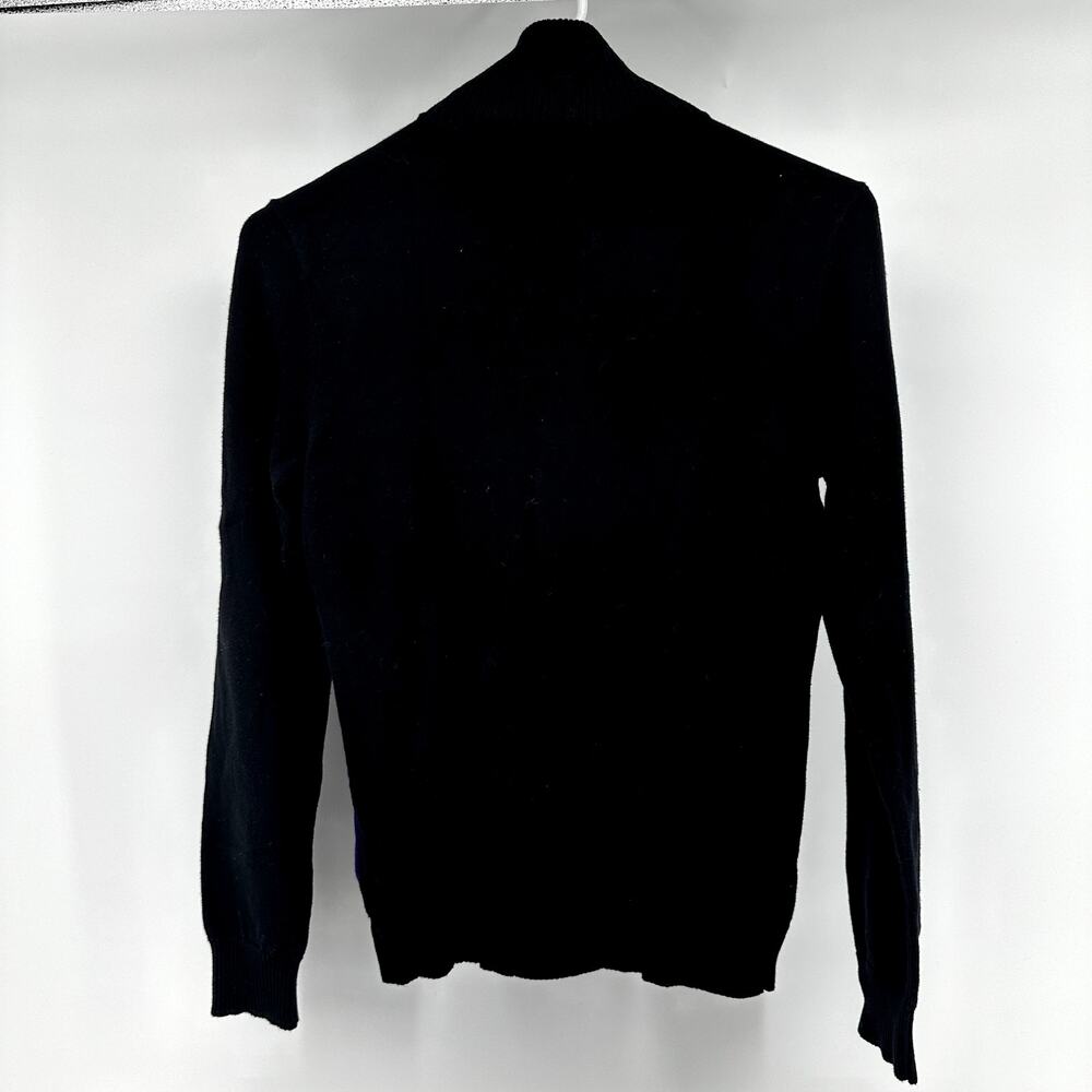 Lauren Ralph Lauren Crest Embroidered Full Zip Sweater Colorblock Black XSmall - Picture 6 of 6